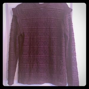 Lace plum top